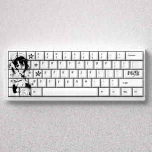 Exclusive Kato Megumi PBT keycap set for 60% 65% 68% keyboards, featuring iconic Saekano anime art for true enthusiasts.