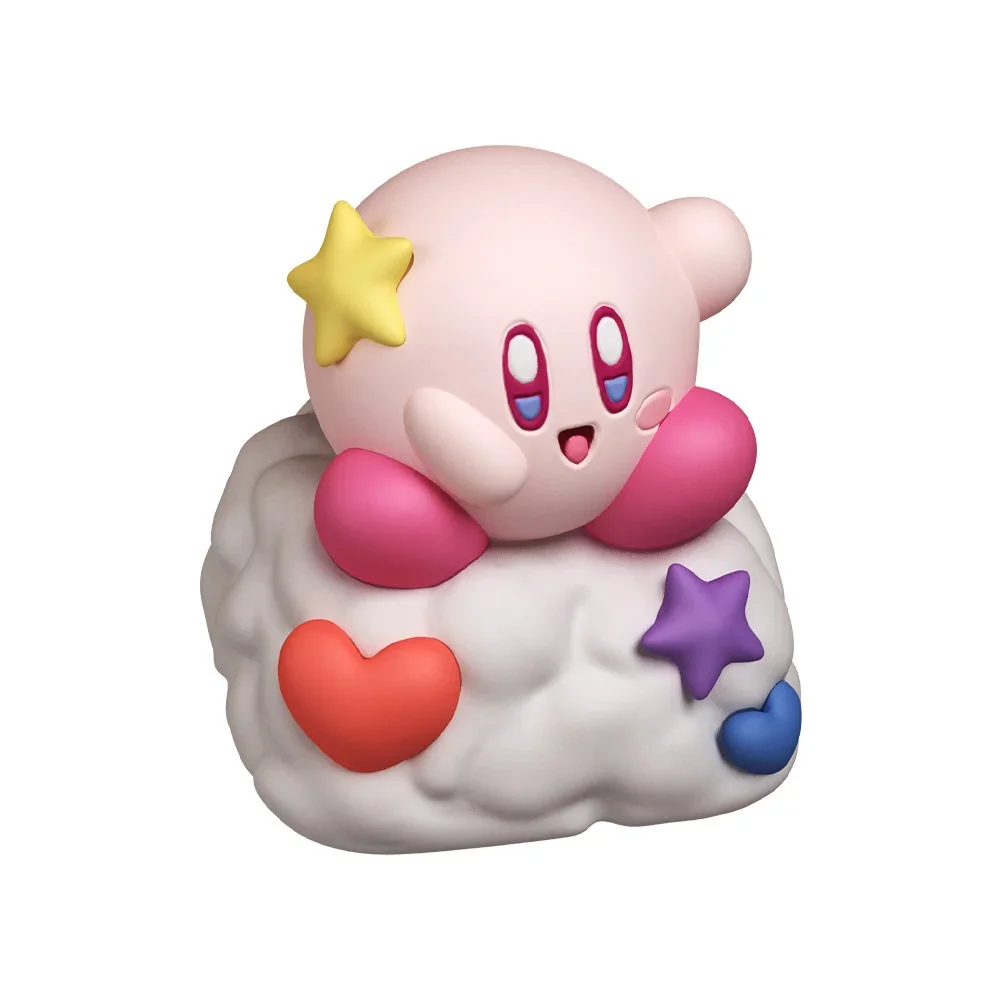 Vibrant handcrafted 3D Kirby resin artisan keycap for ESC key, showcased from various angles to reveal its intricate sculpting.