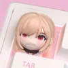 Vibrant Marin Kitagawa keycap gallery showcasing the cute anime character art from multiple angles, perfect for exclusive anime keyboard customization.
