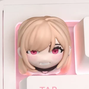 Exclusive Marin Kitagawa keycap showcasing vibrant, cute anime character art, a fan-favorite design for custom keyboards.