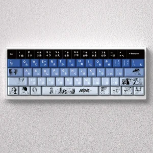 NANA Keycaps set showcasing iconic anime character art with a punk-rock aesthetic on durable PBT, perfect for the rebel soul.