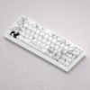 Nishimiya Shoko keycaps set gallery showcasing the A Silent Voice anime full set, featuring delicate character art and durable PBT dye-sub.