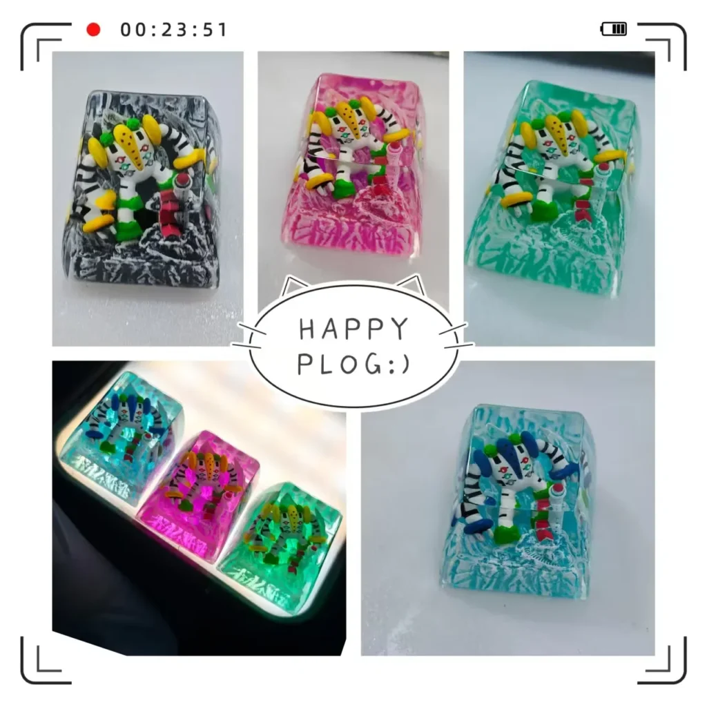 Authentic, hand-sculpted Regigigas Pokemon artisan keycap, vibrant and detailed artwork for mechanical keyboards.