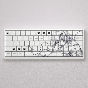 This 98-key Rasaki PBT keycap set features an Cherry profile and side-printed translucent legends, perfect for backlit mechanical keyboards.