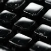 Celestial Glitter Starry Sky Keycap Set, featuring sparkling embedded cosmic dust within deep black translucent PC. Side-engraved for a premium design.