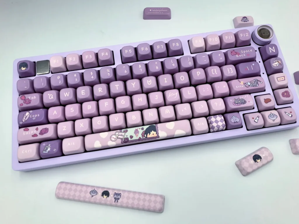 Premium Tears of Themis Marius von Hagen keycaps set, an exclusive set with elegant character motifs and sophisticated game-inspired designs.
