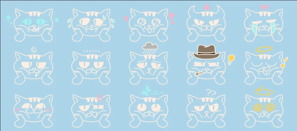 Close-up of Underland Desk Mat, a whimsical design featuring unique fantastical designs inspired by a mysterious, colorful subterranean world.