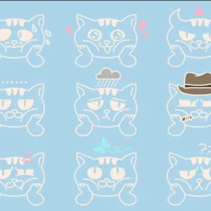 Close-up of Underland Desk Mat, a whimsical design featuring unique fantastical designs inspired by a mysterious, colorful subterranean world.