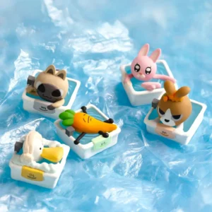 Lipu Friends: Whimsical Characters Keycaps featuring a charming Siamese mythical creature, designed for beautifully display.