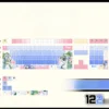 Playful Yoshino Himekawa Date A Live PBT backlit keycaps set showing vibrant front-translucent anime art with icy blue and green tones.