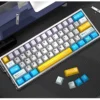This variant displays a small full set of Angel Keycaps Set, featuring a radiant pearlescent metallic finish and delicate angelic designs, ideal for magnetic keycaps.