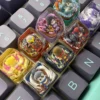Detailed views of the handcrafted Void Empress BelVeth artisan keycap. Intricate translucent resin sculpt, premium SA profile, ideal for League of Legends.
