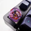 Detailed handcrafted Void Empress BelVeth artisan keycap, showcasing its intricate translucent resin sculpt and premium SA profile design.