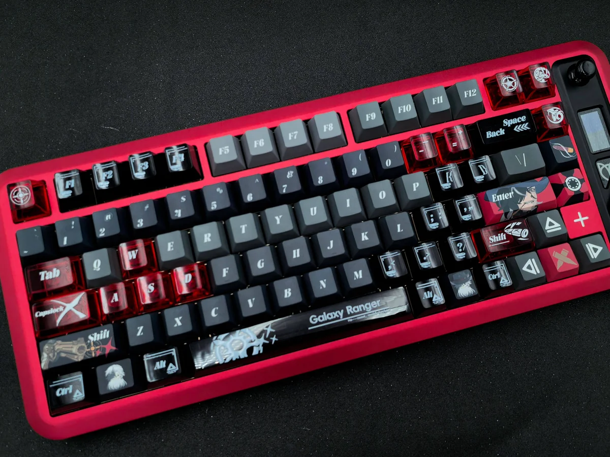 Boothill keycap set: showcasing various angles of the exclusively crafted, philosophically inspired dual-tone design with a refined aesthetic.