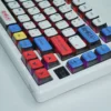 Dynamic gallery images of the Gundam Mecha Translucent Japanese Keycap Set, highlighting its iconic design, clear panels, and artistic sci-fi aesthetics.