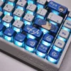 Vibrant Bocchi the Rock! Yamada Ryo four-sided backlit keycaps set, showcasing illuminating anime art for discerning keyboard enthusiasts.