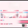 Close-up views of the exclusive Jigokudani Sara PBT backlit keycap set, showcasing vibrant anime art and smooth PBT texture from multiple angles.