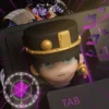 Jotaro Kujo Jojo keycap shown from multiple angles, highlighting its vibrant anime character design and detailed 3D printed texture. An iconic Jojo's design.