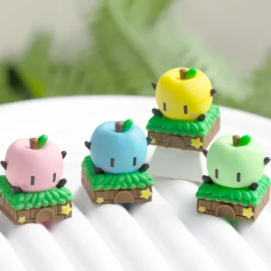 Handcrafted Stardew Valley Junimo ESC keycap, a whimsical pixel art character vibrantly brought to life in detailed resin.