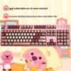 Loopy Character Shine-through Keycap set gallery. Vibrant character art, mesmerizing four-sided RGB diffusion. Premium, playful keyboard style.