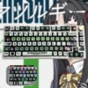 Subaru Awa MDA keycaps set product gallery. Multiple views highlight the sleek, ergonomic MDA profile and vibrant, dynamic four-sided translucent RGB light.