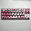 MyGO Chihaya Anon glowing PBT keycaps set, an exclusive translucent set featuring dynamic anime art and a radiant glow.
