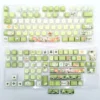 Vibrant Genshin Impact Nahida MDA Profile Keycap Set displayed from various angles, highlighting its exclusive character art and whimsical fantasy aesthetics.
