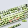 Exclusive Genshin Impact Nahida MDA Profile Keycap Set showcasing vibrant character art in Nahida's iconic colors, embodying a whimsical fantasy aesthetics.