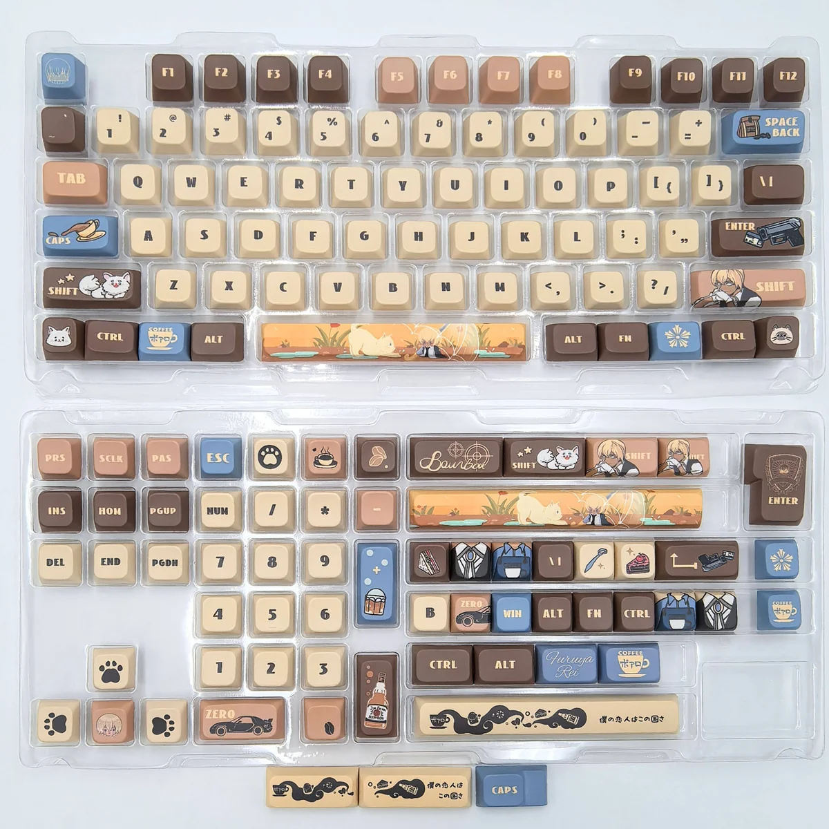 Exclusive Rei Furuya MDA keycap for Detective Conan fans. View this collectible from multiple artistic angles, highlighting its iconic style and charm design.