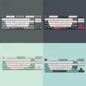 Rocket PBT Keycaps Set: A durable PBT set featuring vibrant, futuristic sci-fi legends, perfect for mechanical keyboards and space exploration themes.