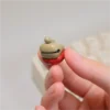 A gallery of images featuring the Handcrafted Wooden Fish Keycaps, detailing its meditative wooden fish design for mechanical keyboards.