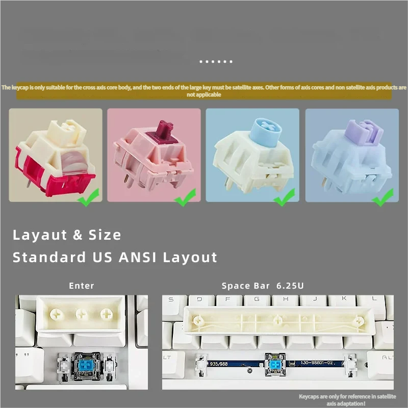 Cozy Afternoon Tea PBT Side-Printed Luminous Keycaps Set, featuring soft pastel hues, subtle tea motifs, and clean, side-lit legends.