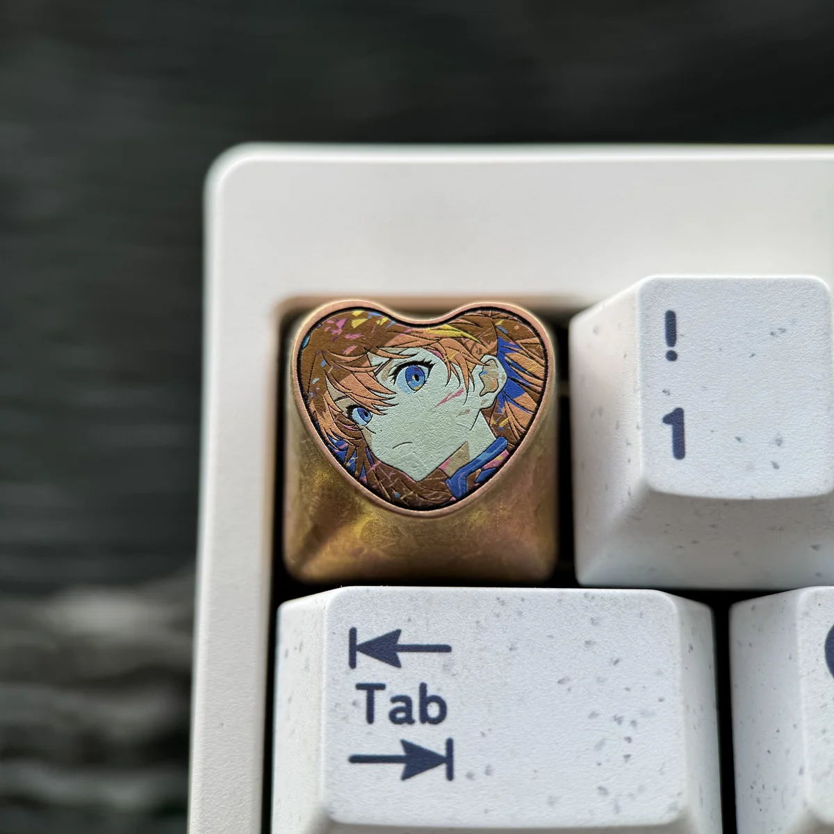Asuka Langley Soryu Heart Shaped Keycap product image