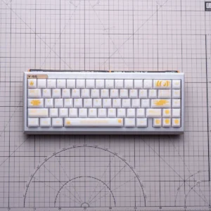 Stunning Baroque Crystal Jelly Keycaps Set showcasing ornate, translucent designs for magnetic switch keyboards.