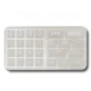 Sparkling Glitter PC Supplement Pack for Bear Cafe Keycaps, 26 luminous custom keyboard caps for coffee theme.