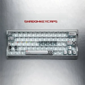 Premium Celestial Star Artisan Keycap set featuring a hollowed aluminum star frame and crystal transparency, exquisitely designed for mechanical keyboards.