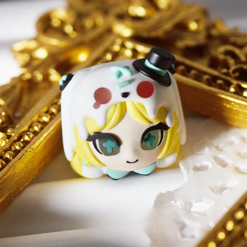 Fairy Tales: Alice & Little Red Riding Hood Keycaps, showing its whimsical scene, vibrant layered depth, and glowing details from multiple angles.