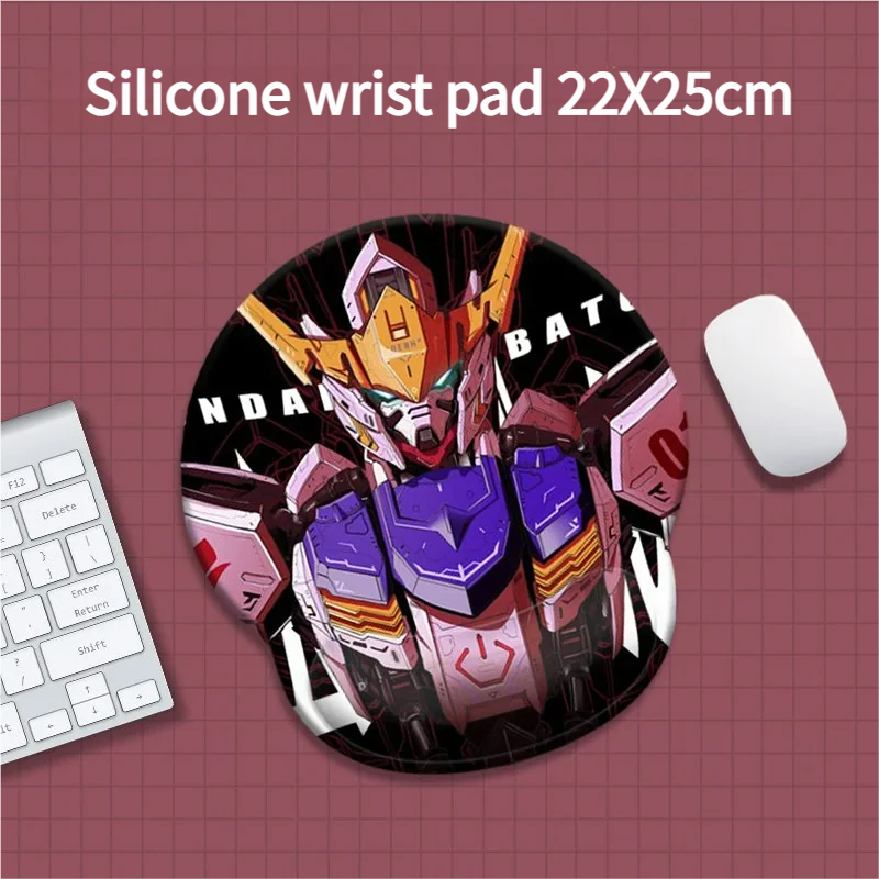 Gundam Wrist pad & wrist rest images: iconic mecha designs, futuristic aesthetics, and ergonomic wrist support shown from various angles.