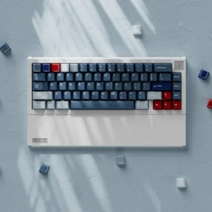 Full view of RWB custom mechanical keyboard caps, showcasing aggressive wide-body automotive design and crisp doubleshot legends for enthusiasts.