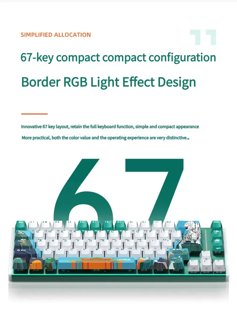 Elegant K67 Tri-Mode Custom Mechanical Keyboard with a stunning Blue Rose design, emphasizing customizable features and smooth linear switches.