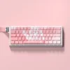 Exclusive Kaori Miyazono Keycaps Set: vibrant PBT side-printed translucent keycap set featuring elegant anime art.