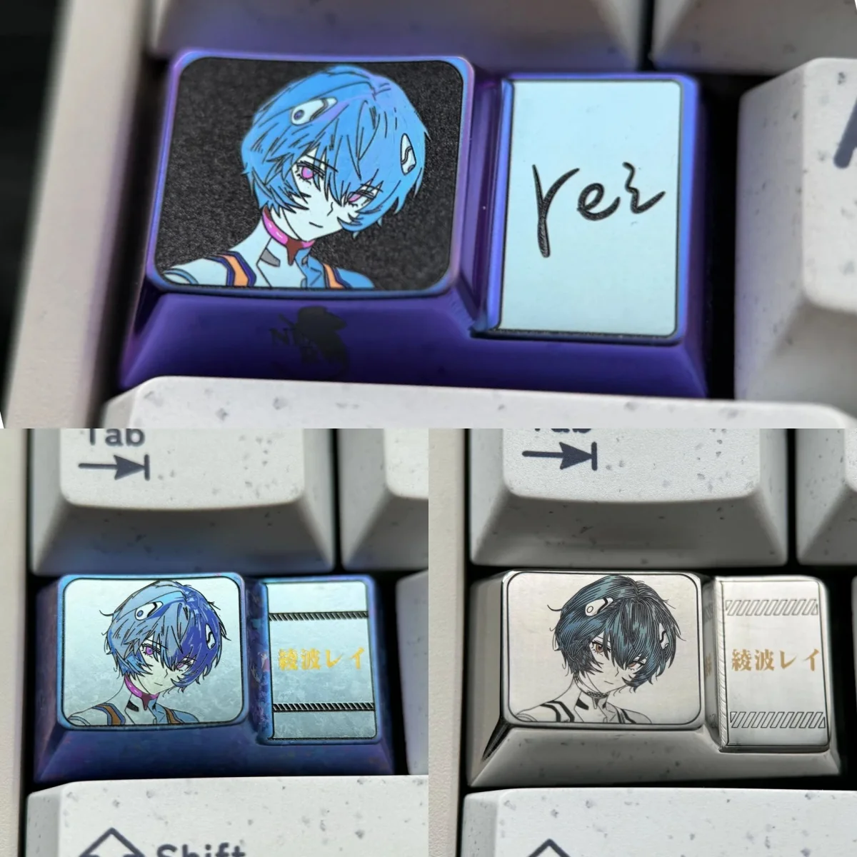 Rei Ayanami Ladder Shaped Caps Keycap product image