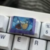 Mushoku Tensei fan merchandise: a premium titanium Roxy Migurdia custom keyboard cap on display.