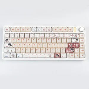 Premium Sesshomaru Keycap Set showcasing iconic Inuyasha anime art with a smooth, translucent jade feel and magnetic switch compatibility.