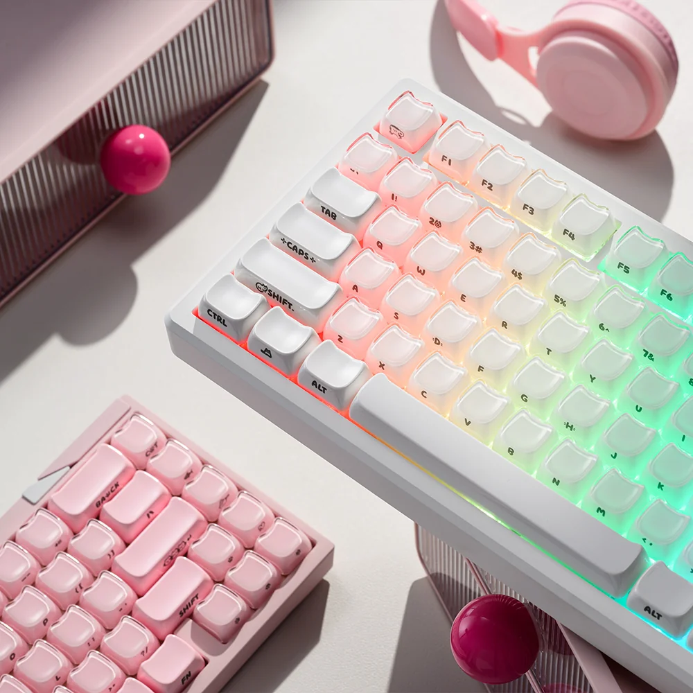 Whimsical Crystal Jelly Mao Keycap Set product image