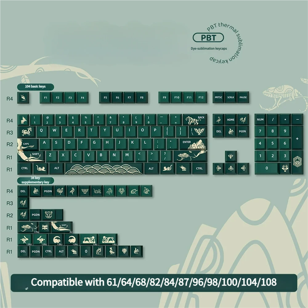 Animal Crossing keycaps illuminating a desk setup with cozy, natural vibes.