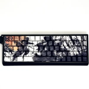 Bamboo Forest Battle Cherry Unique side-printed hero image featuring Bamboo Forest Battle Keycap Set