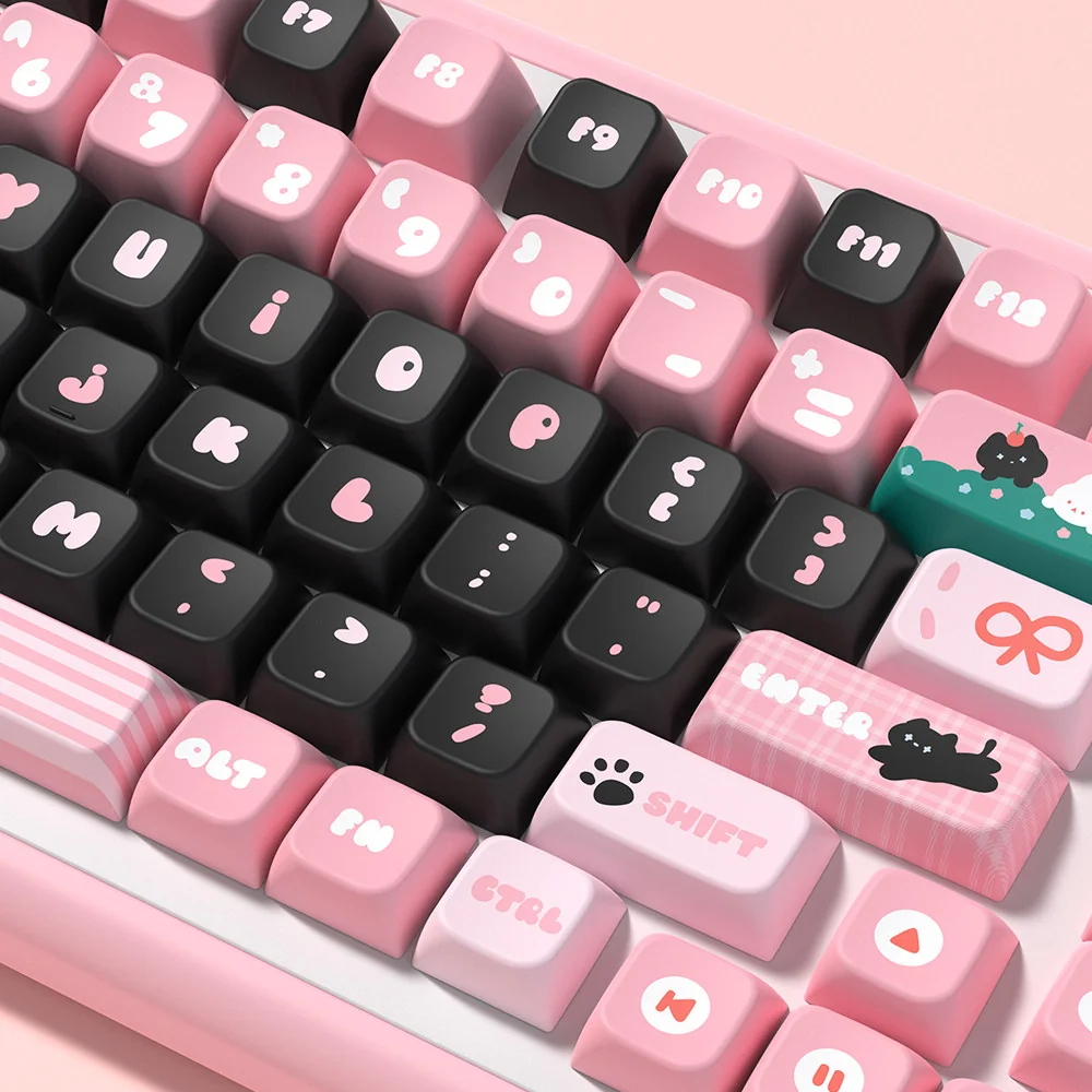 Black Cat Keycap Set packaging, featuring branding and product information