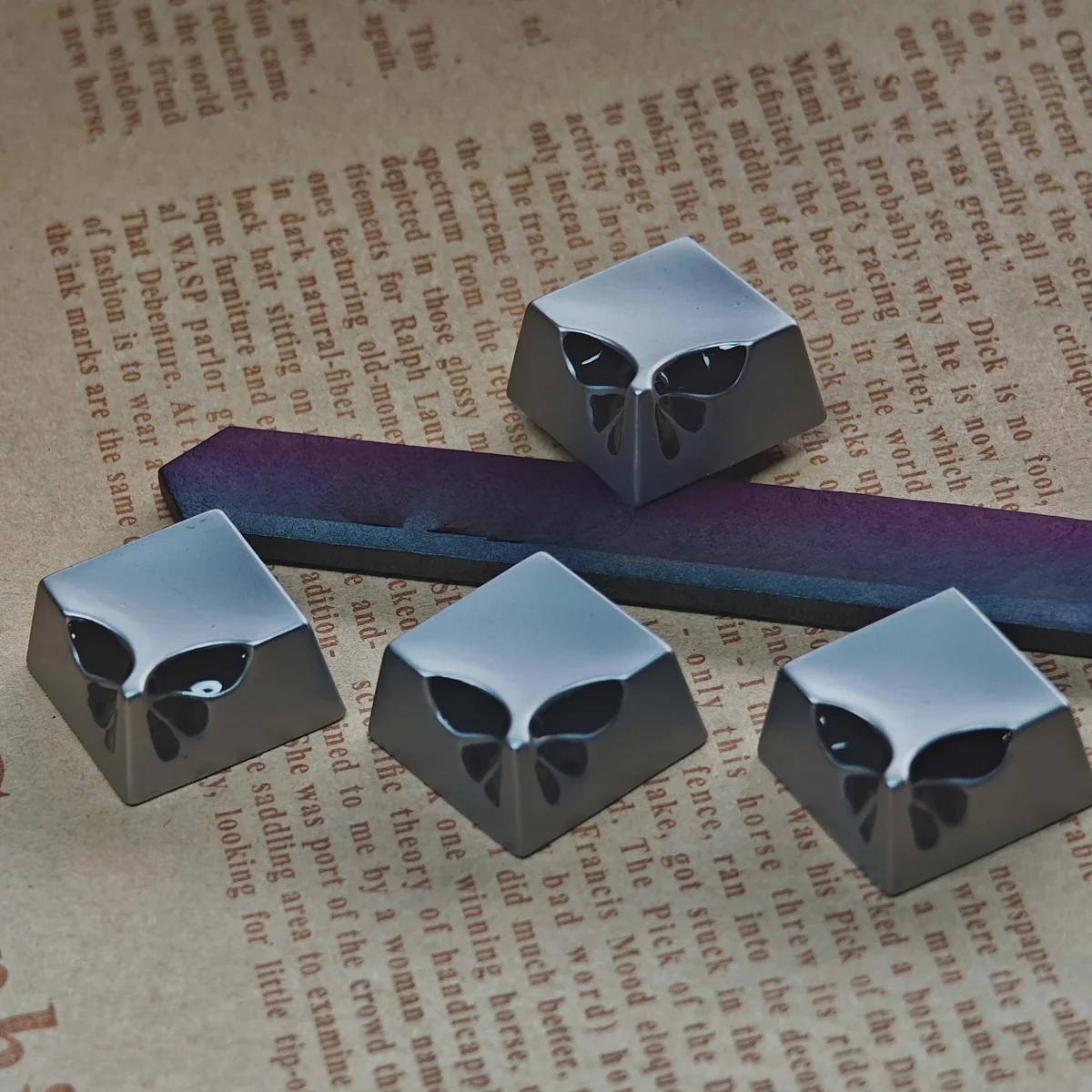 Butterfly Metal Keycap installed as ESC key, enhancing keyboard aesthetic