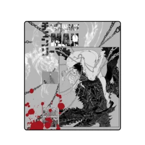 Chainsaw Man gaming mouse pad with vibrant artwork